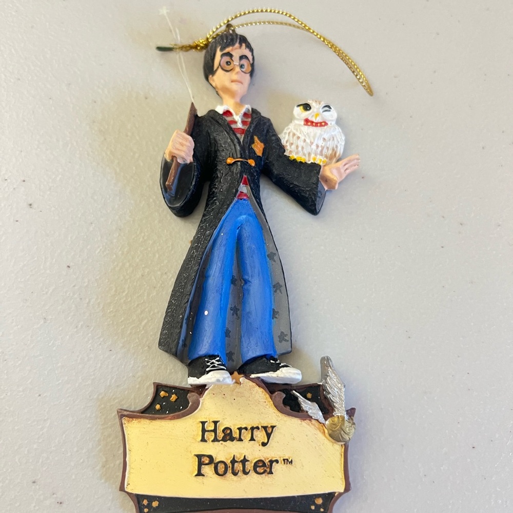 2000 Warner Bros Harry Potter and Hedwig Ornament